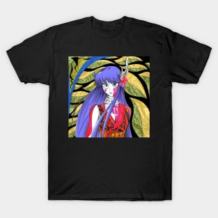 saori kido the athena goddess in totonac cloth ecopop T-Shirt